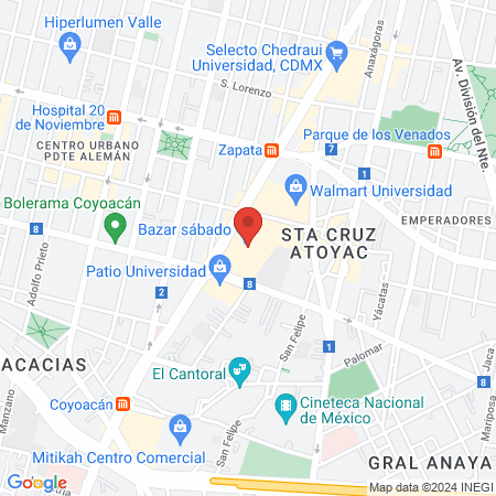 GREÑITAS UNIVERSIDAD map