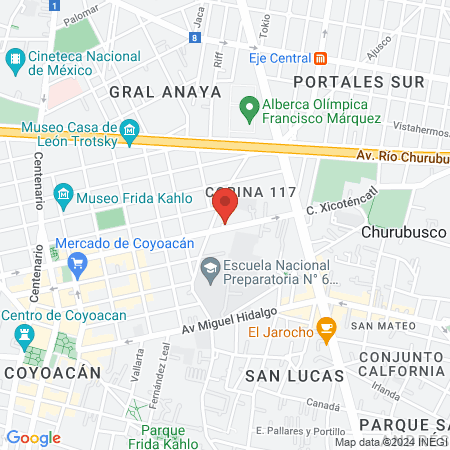 Centro Deportivo Coyoacán, A.C. map