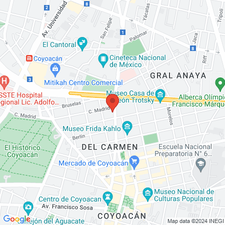 Odontólogo Erik De la Serna map