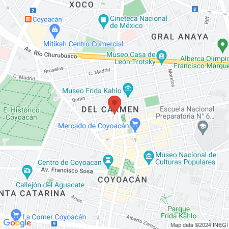 Dra. Karla Patricia Castro Morales map