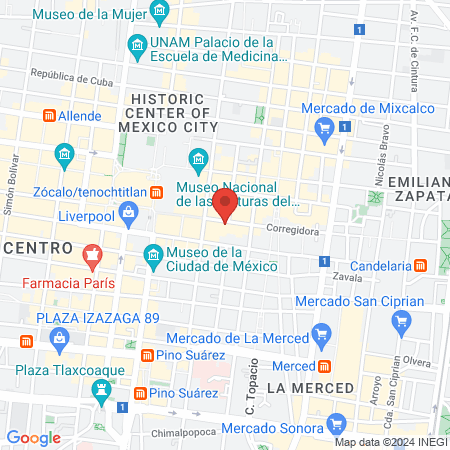 Sonrisas Mexicanas Bellas Artes I map