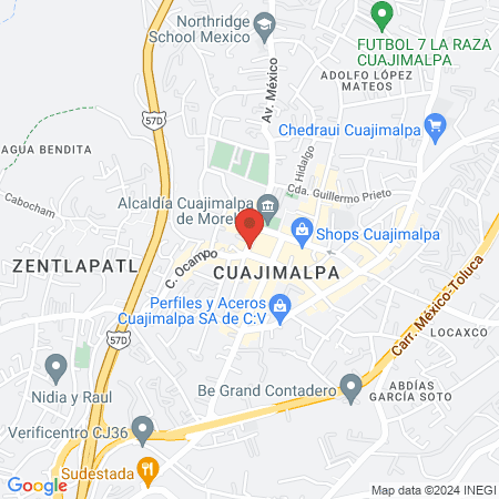 Spa manos milagrosas map