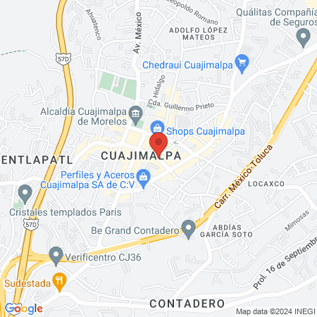 CONSULTORIO Y FARMACIA VETERINARIA CUAJIMALPA map