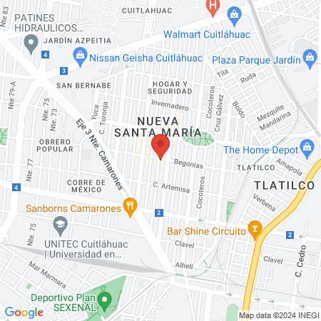 Pediclinic Time Nueva Santa Maria map