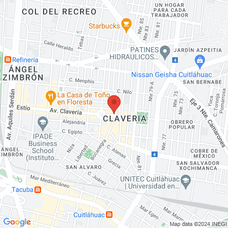 Vitae Nails Clavería map