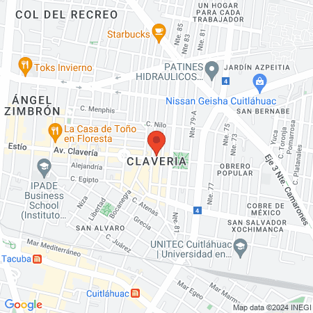 Bella Bella Nails bar map