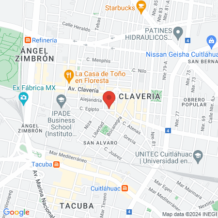 Ortodoncista Valeria Ramírez map