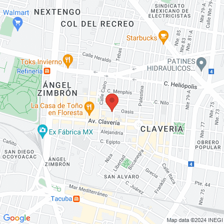 Clínica de Especialidades Médicas Claveria (Dra. Diana Yañez) map