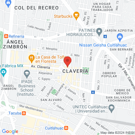 Dr Alonso Garduño Pérez Psiquiatría Esp en Psicoafectivos y Trastornos de Personalidad map