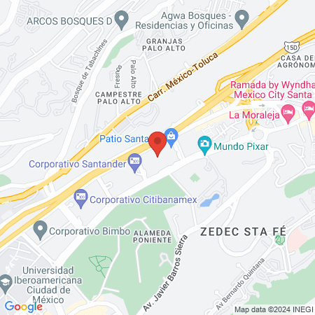 TU BELLEZA AL 1000 Patio Santa Fe map