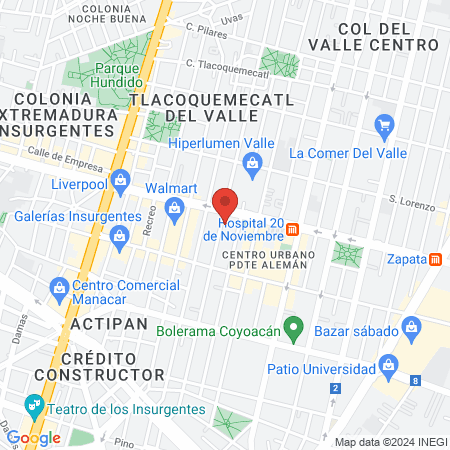 PELUQUERIA DEL VALLE map