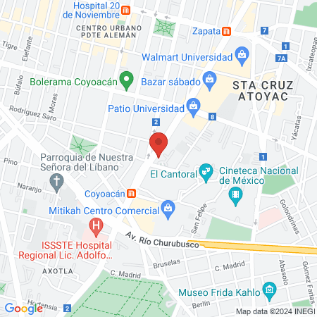 Renta de consultorio dental map