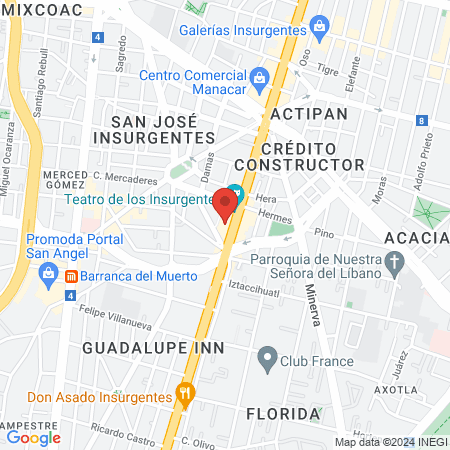 The Barber's Spa San José Insurgentes map