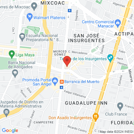 ISSSTE Hospital General Dr. Dario Fernandez Fierro map