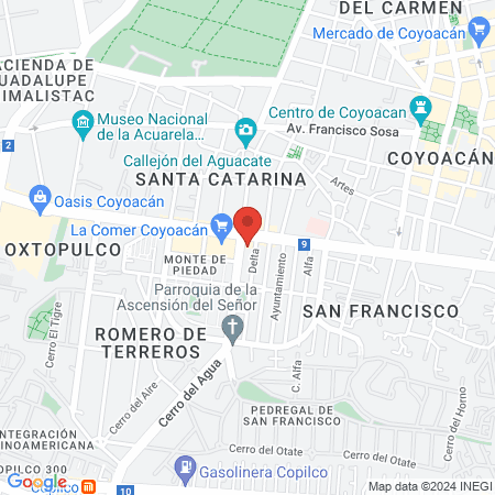 Dra. Jade Calzada Galván map