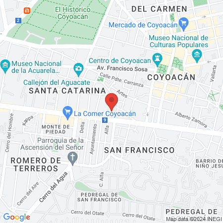 Hospital Pediátrico Coyoacán map