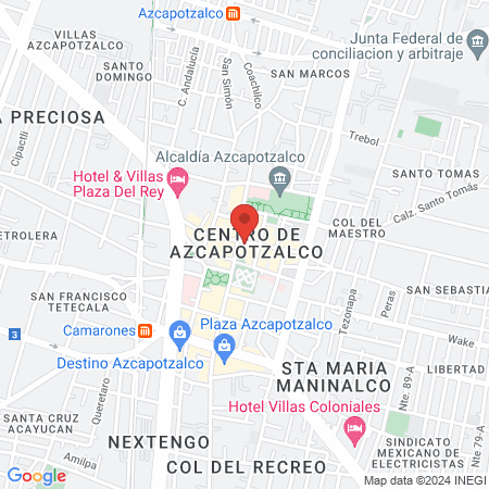 Dra. Ana Rosa Calderón Ramírez map