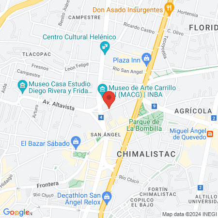 SILHOUETTE SPA San Ángel map