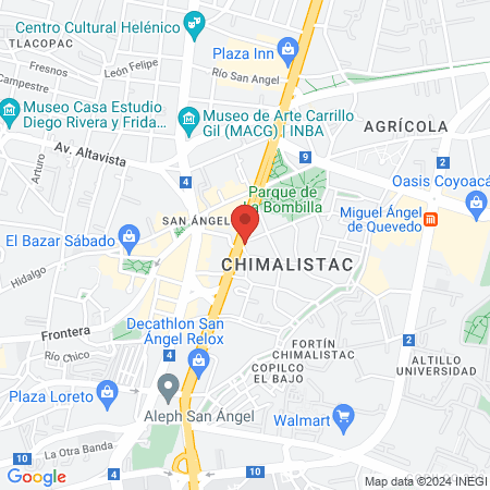 Sportium San Ángel map