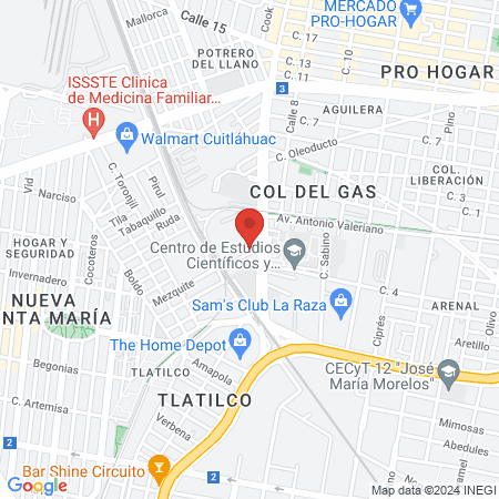 Go! Fitness Parque Jardin map