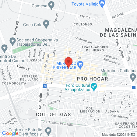 Quiropractico Aaron map