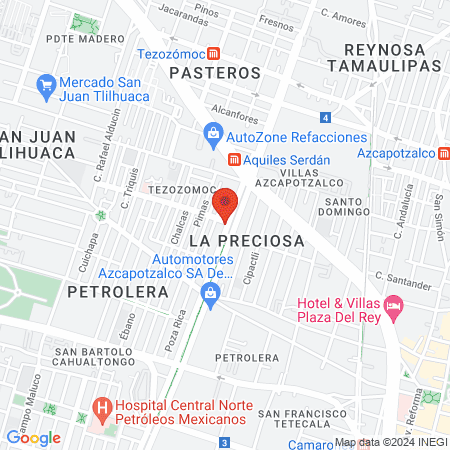 Consultorio Tezozomoc map
