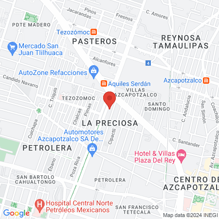 Calderon Martinez Clementina Dra map