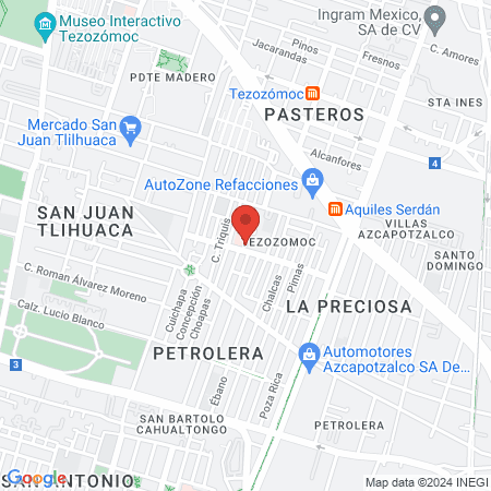 Centro de Salud T-II Tezozomoc map