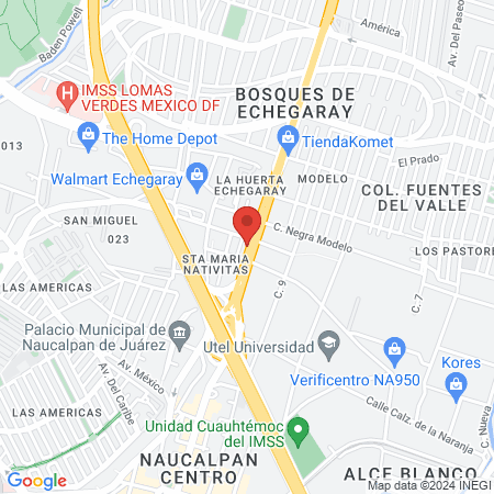 Happy Dream Naucalpan Centro map