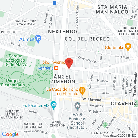 Denttra Azcapotzalco: Expertos al cuidado de tu sonrisa. map