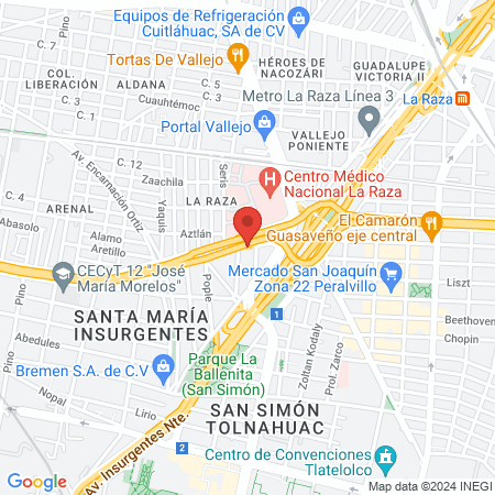 Médica Integral BG map