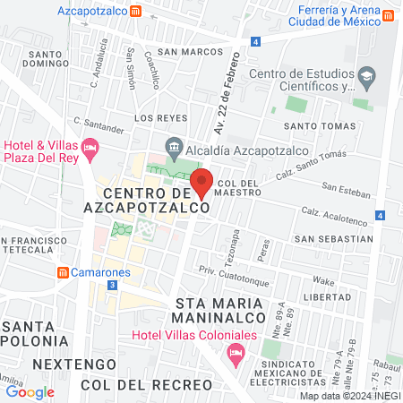 COA Clínica de Odontología Azcapotzalco map