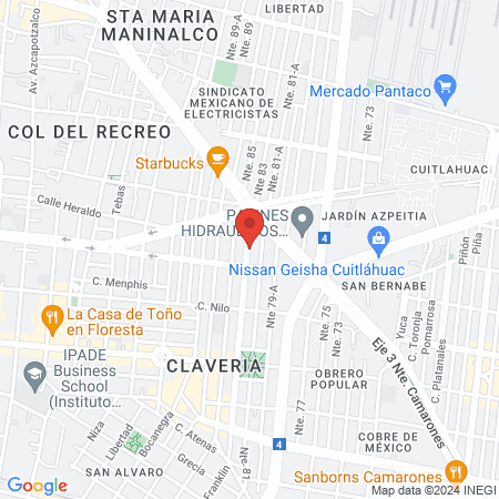 Cherry Nails Clavería map