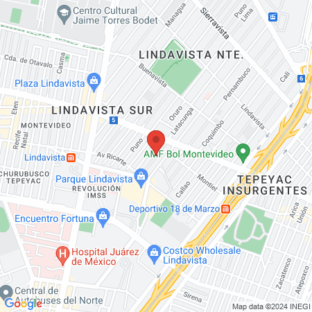 Ivonne Quinto Fisioterapia Dermatofuncional map