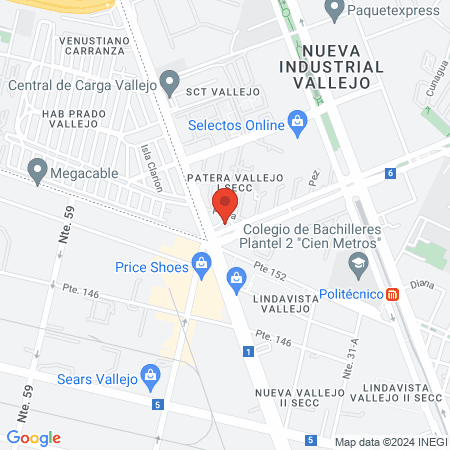 Clinica Veterinaria Plaza Vallejo map