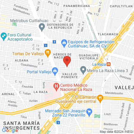 Josephine's Salón map