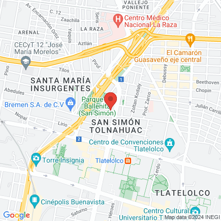 Centro De Acondicionamiento Fisico Shu El Guerrero map