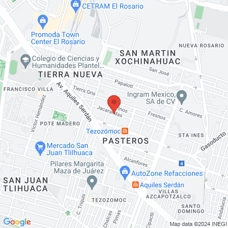 Barbería del pittin map