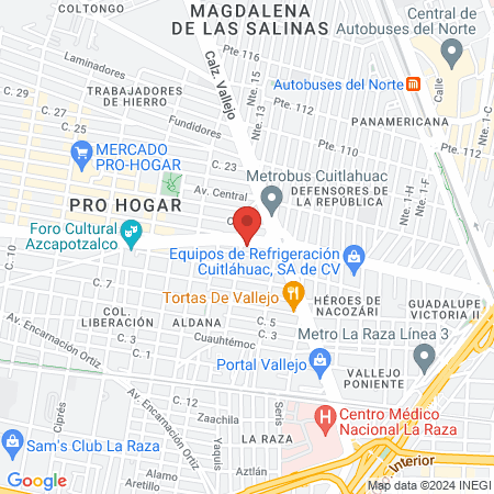 Consultorios de Medicina Especializada del Sector Privado map