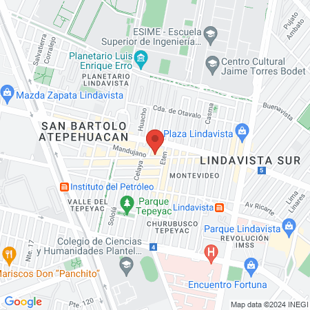 Bukowski Barbershop • Lindavista map