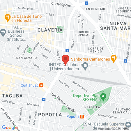 Uñas Finas Diagonal map