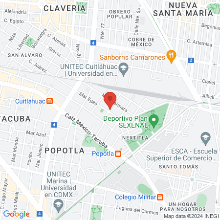 Carolina Balderas Masoterapeuta map