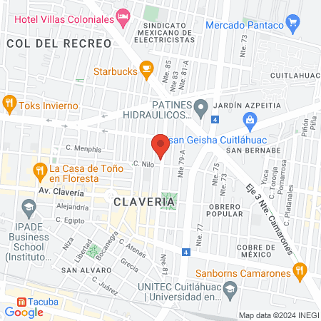 Dra. Rosario Gutierrez map