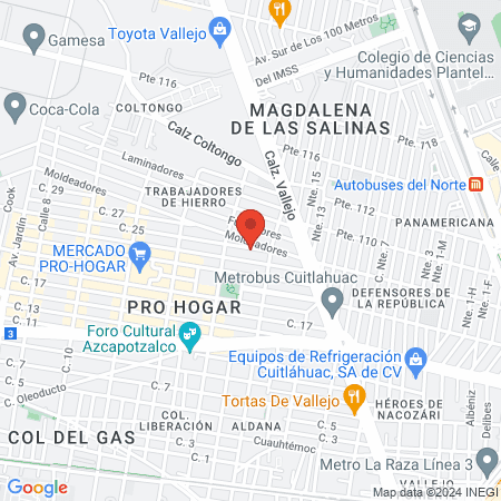 Asociación Mexicana de Enfermería en Urgencias map