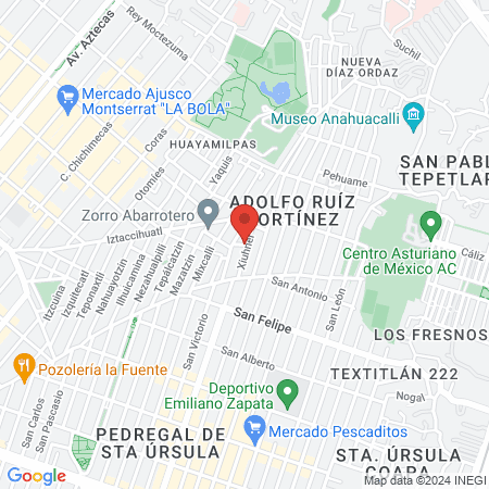 Estética Antere map