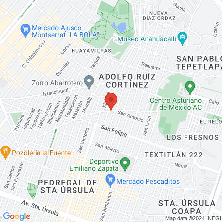 Estética D'Fanys map