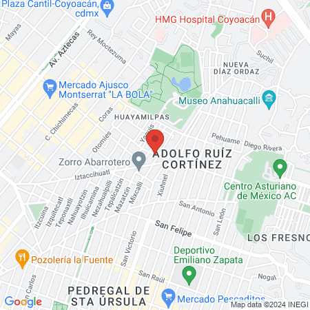 Veterinaria "AJUSCO" map