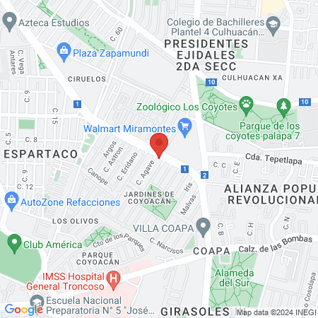 ACADEMIA MIRAMONTES map