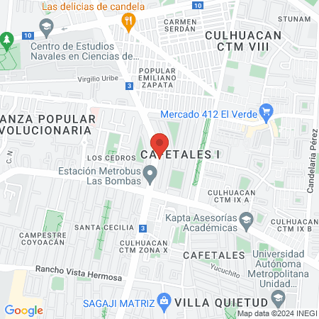 Clínica Dental Studio MX Sucursal Cafetales map