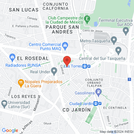 Grupo Deasa Widex Coyoacán map